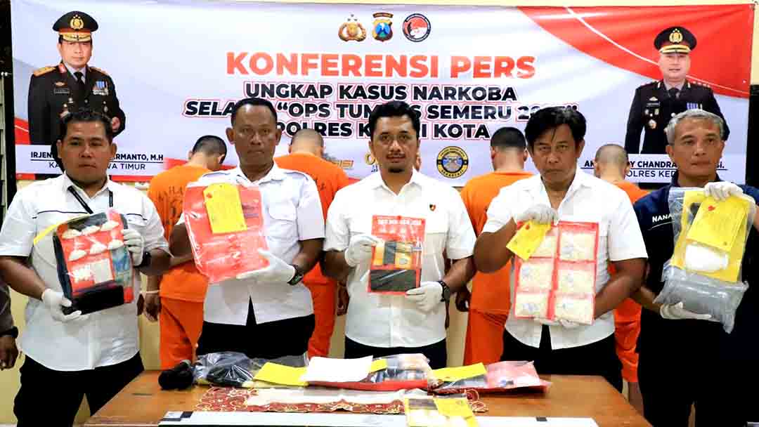 Polres Kediri Kota Berhasil Amankan 8 Tersangka