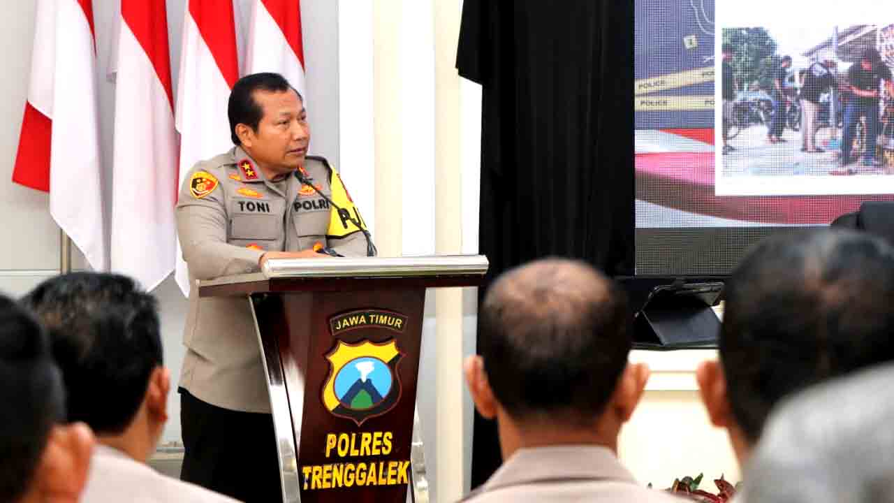 Kapolda Jatim Kunjungi Polres Trenggalek Bahas Kamtibmas Jelang Pemilu 2024 Dan Karhutla