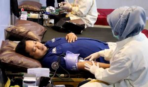 Polres Mojokerto Gelar Aksi Donor Darah Peringati Hut Humas Polri Ke 72