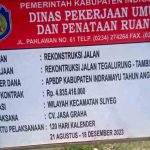 Pengguna Jalan Tewas Akibat Tumpukan Material Rekonstruksi Jalan Di Tambi Indramayu